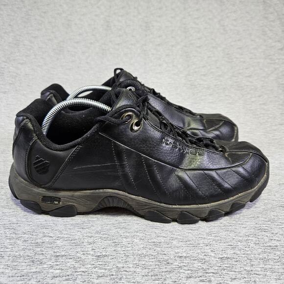 K SWISS ST329 CMF Sneaker Mens 14 Black Athletic 03426-008 Leather Tennis Shoe main image 4